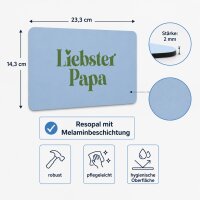 Frühstücksbrettchen aus Resopal - Liebster Papa