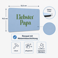 Frühstücksbrettchen aus Resopal - Liebster Papa