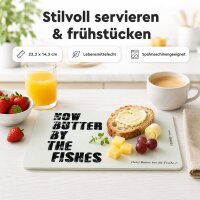 Frühstücksbrettchen aus Resopal - Butter by the Fishes