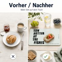 Frühstücksbrettchen aus Resopal - Butter by the Fishes