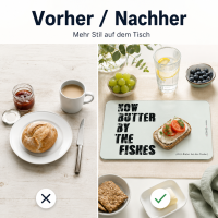 Frühstücksbrettchen aus Resopal - Butter by the Fishes