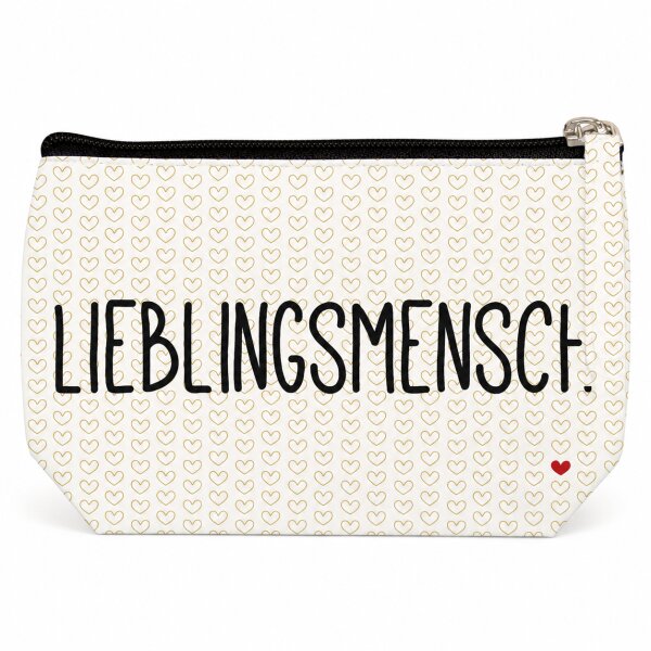 Kosmetiktasche 16 x 9,5 x 5 cm -  Lieblingsmensch