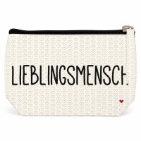 Kosmetiktasche 16 x 9,5 x 5 cm -  Lieblingsmensch