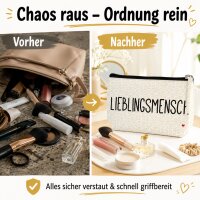 Kosmetiktasche 16 x 9,5 x 5 cm -  Lieblingsmensch