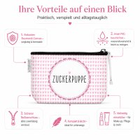 Kosmetiktasche 16 x 9,5 x 5 cm - Zuckerpuppe