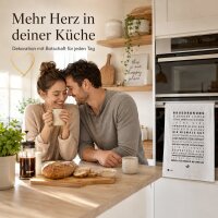 PPD Geschirrtuch Hausordnung 50 x 70 cm Baumwolle-Leinen
