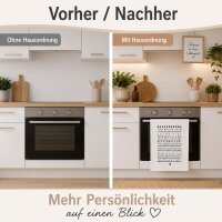 PPD Geschirrtuch Hausordnung 50 x 70 cm Baumwolle-Leinen