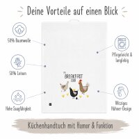 Geschirrtuch mit Spruch - Breakfast Club