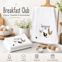 Geschirrtuch mit Spruch - Breakfast Club