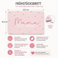 Frühstücksbrettchen aus Resopal - Mama