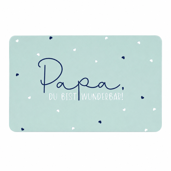 Frühstücksbrettchen aus Resopal - Papa