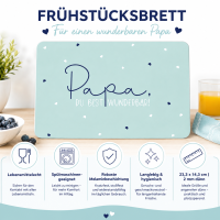 Frühstücksbrettchen aus Resopal - Papa
