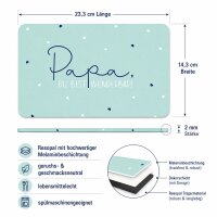 Frühstücksbrettchen aus Resopal - Papa