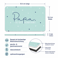 Frühstücksbrettchen aus Resopal - Papa