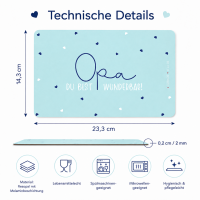 Frühstücksbrettchen aus Resopal - Opa