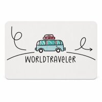 Frühstücksbrettchen aus Resopal - Worldtraveler