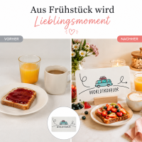 Frühstücksbrettchen aus Resopal - Worldtraveler