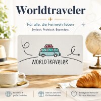 Frühstücksbrettchen aus Resopal - Worldtraveler