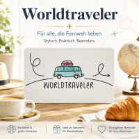 Frühstücksbrettchen aus Resopal - Worldtraveler