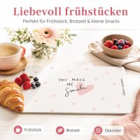 Frühstücksbrettchen aus Resopal - Make me Smile