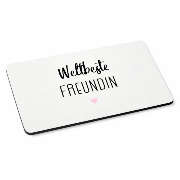 Frühstücksbrettchen aus Resopal - Weltbeste Freundin