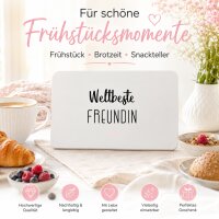 Frühstücksbrettchen aus Resopal - Weltbeste Freundin