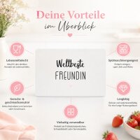 Frühstücksbrettchen aus Resopal - Weltbeste Freundin