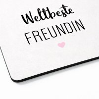 Frühstücksbrettchen aus Resopal - Weltbeste Freundin
