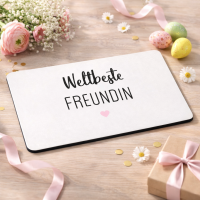 Frühstücksbrettchen aus Resopal - Weltbeste Freundin