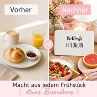 Frühstücksbrettchen aus Resopal - Weltbeste Freundin