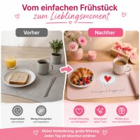 Frühstücksbrettchen aus Resopal - Love Peace Happiness