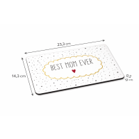 Frühstücksbrettchen aus Resopal - Best Mom Ever