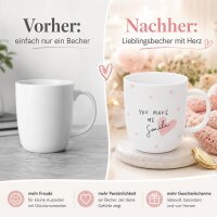 Henkelbecher aus Porzellan 0,35L - You make me Smile