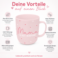 Henkelbecher aus Porzellan 0,35L - Mama