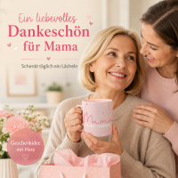 Henkelbecher aus Porzellan 0,35L - Mama