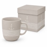 Henkelbecher aus Porzellan 0,35L - Anker Beige