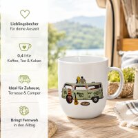 Henkelbecher aus Porzellan 0,35L - Freiheit Bully