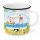 Henkelbecher aus Metall 0,3L - Happy Camping
