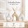 Boltze Vase Metty 3-teiliges Keramik-Vasenset Beige & Weiß