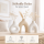 Boltze Vase Metty 3-teiliges Keramik-Vasenset Beige & Weiß