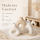 Boltze Vase Metty 3-teiliges Keramik-Vasenset Beige & Weiß