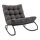 Garten-Schaukelstuhl mit Polster – Bequemer Outdoor-Stuhl aus Stahl