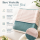 Strickdecke MELODY 130x170 cm – Kuscheldecke in Rosa, Creme & Türkis – Weiche Wohndecke aus 100 % Polyacryl