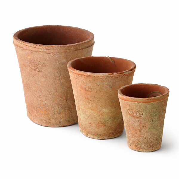 Tontöpfe 3er Set – Mediterrane Pflanzgefäße aus Terracotta für Indoor & Outdoor