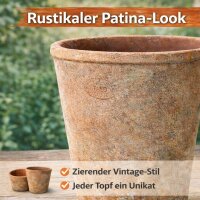 Tontöpfe 3er Set – Mediterrane Pflanzgefäße aus Terracotta für Indoor & Outdoor