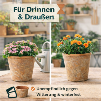 Tontöpfe 3er Set – Mediterrane Pflanzgefäße aus Terracotta für Indoor & Outdoor