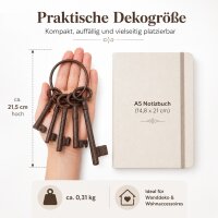 Deko Schlüsselset 21,5cm Braun Rost Gusseisen Antik für Wand und Flur