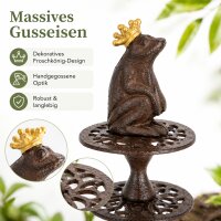 Gartenschlauchführung aus Gusseisen schützt Beete dekorativ