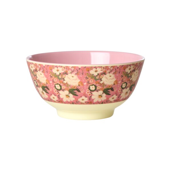 Rice Melamin Schüssel - Blumen Pink 700ml