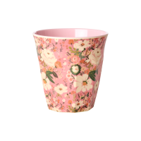 Rice Melamin 6er-SET Becher - Pfau & Blumen Print 250ml